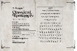 Classical Romance font