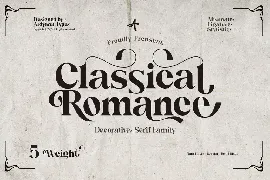 Classical Romance font