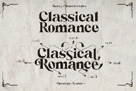 Classical Romance font