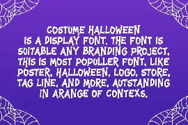 Costume Halloween Font