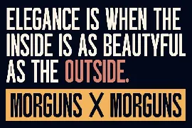 Morguns - Condensed Sans Serif font