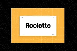 Roclette Display Typeface font