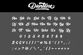 Dantene - Modern Calligraphy Font