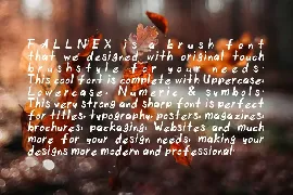 Fallnex Handwritten Font