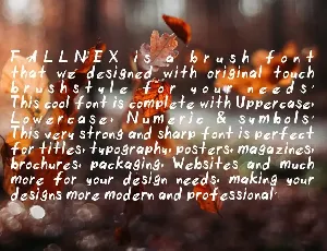 Fallnex Handwritten Font