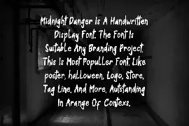 Midnight Danger - Halloween Font