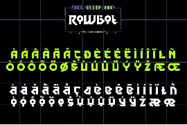 Rowbot font