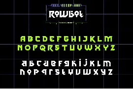 Rowbot font