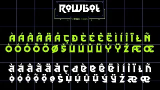 Rowbot font