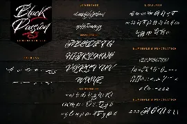 Black Passion - Brush Script Font