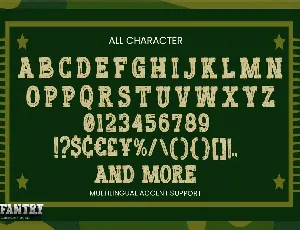 INFANTRY - Modern Army Typeface font