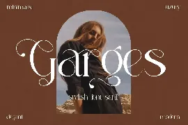 Garges Stylish Serif Font