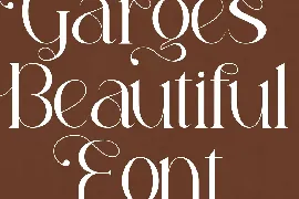 Garges Stylish Serif Font