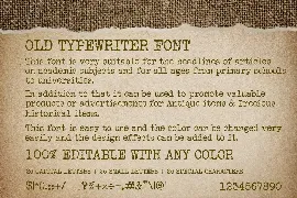 Old Typewriter Font