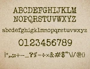 Old Typewriter Font