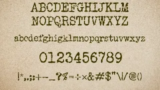 Old Typewriter Font