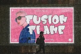 Fusion Flame - Graffiti Display Font