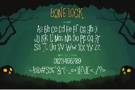 Bone Lock Halloween Font