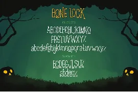 Bone Lock Halloween Font