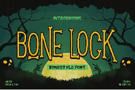 Bone Lock Halloween Font