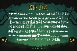 Bone Lock Halloween Font