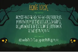 Bone Lock Halloween Font