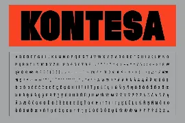 Kontesa Display Typeface font