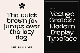 Vestige Grotesk - Modern Typeface font