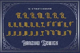 Hanzow Sewick - Victorian Display Font