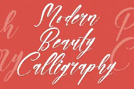 Peach Cherry Modern Calligraphy font