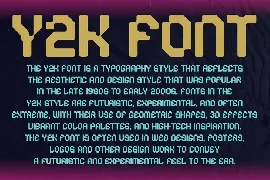 Espero - y2k Display Typeface font