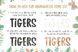 Animalistic Font Trio