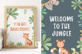 Animalistic Font Trio