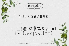 Ronteks font