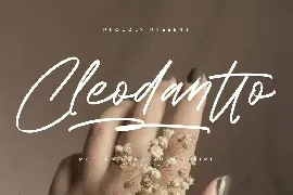 Cleodantto Modern Handbrush Script font