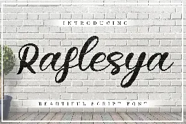 Raflesya Modern Script font