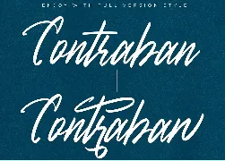 Contraban - Brush Script font