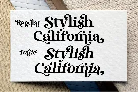 Stylish California Serif font