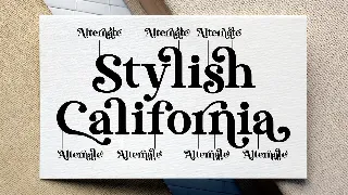 Stylish California Serif font