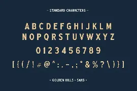 Golden Hills font