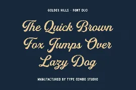 Golden Hills font