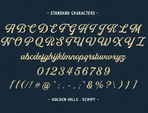 Golden Hills font