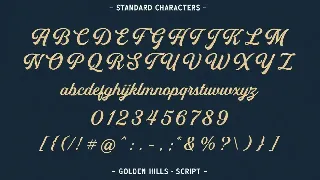 Golden Hills font