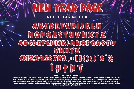 New Year Page font