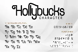 Hollybucks - decorative font