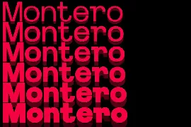 Montero Display Typeface font