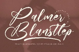 Palmer Blansttep Handwritten Script font