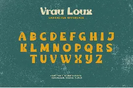 Vrau Loux font