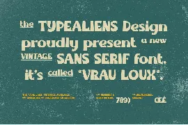 Vrau Loux font