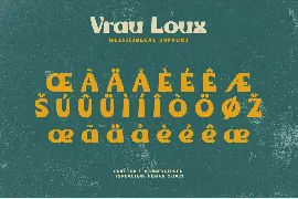 Vrau Loux font